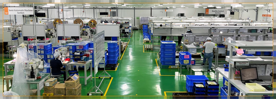 インバータケーブル組立作業