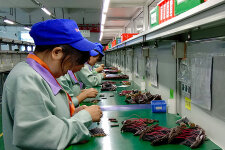 中国工場作業状況