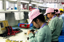 中国工場作業状況